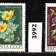 L271 Sowjetunion MiNr. 3989 + 3992 Heilpflanzen - gestempelt o