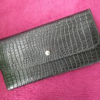 Original DDR Kellnerbörse Rindleder schwarz Geldbörse Geldbeutel Portemonnaie