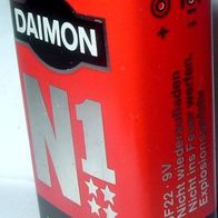 Daimon Allkraft N1, 9 Volt, Batterie f. für Transistorradio,
