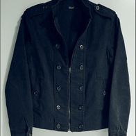 ZARA MAN Herbst-Blouson im Husarenstil, dunkles Petrolblau - Grösse M