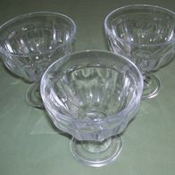 3x Berliner Weisse Glas Pressglas dick Ø12cm H=13cm Schale mit Fuß Bierglas
