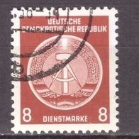 DDR Dienstmarke A Michel Nr. 3 gestempelt