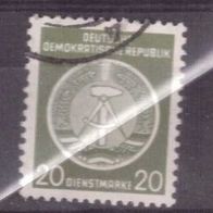 DDR Dienstmarke A Michel Nr. 8 gestempelt
