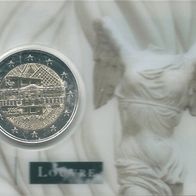 2 Euro Frankreich 2025 Coincard " Louvre Der Sieg von Samothrake "