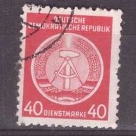 DDR Dienstmarke A Michel Nr. 12 gestempelt