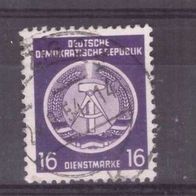 DDR Dienstmarke A Michel Nr. 7 gestempelt