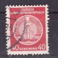 DDR Dienstmarke A Michel Nr. 25 gestempelt