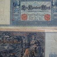 100 Mark Reichsbanknote (rotes Siegel )Berlin 1908