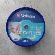 Verbatim CD-R 50Stück CD-Rohlinge mit 700MB neu
