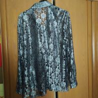 Bluse grau, langarm, Größe 52