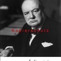 Winston Churchill signiertes Foto (Repro) aus Privatsammlung -al-