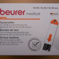 Beurer GL44/50/50 evo Blutzucker - 50 Teststreifen - NEU& OVP