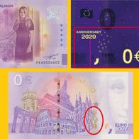 0 Euro Schein Monarchs of the Netherlands PEAS 2020-11 Anniversary selten Nr 4603