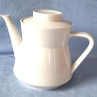 Kaffeekanne Teekanne weiß Bora Seltmann Weiden ca 15 cm Höhe