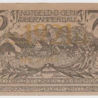 Ober-Ammergau-Notgeld 75 Pfennig vom 01.07.1921 rote Kz. Mitte.