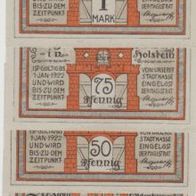 Oldenburg-Notgeld, 25,50,75, Pf. und 1 Mark bis 01.1.1922,4 Scheine, Bauwerke