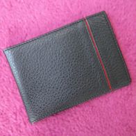 Kreditkartenetui Lucky Bag Leder schwarz Karten Etui Mappe Hülle Ausweis Slim
