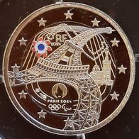 2 Euro Frankreich 2024 " Olympische Spiele 2024 in Paris " in PP Coloriert