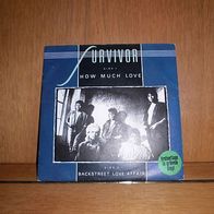 Survivor - How much love / Backstreet love affair 7`Single Grünes Vinyl