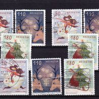 Schweiz MiNr. 2832-2834 Weihnachten komplett gestempelt zur Auswahl M€ 9,40 #I109ef