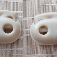 Kordelstopper 2 Stück beige, aus Kunststoff