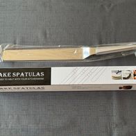 Tortenspachtel / Winkelpalette aus Edelstahl - Länge: 38,5 cm NEU & OVP