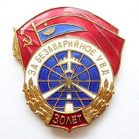 Für Unfallfreie Luftverkehrskontrolle 30 Jahre - UdSSR Abzeichen