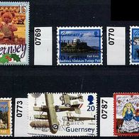 Großbritannien - Guernsey Mi. Nr. 747 + 769 + 770 + 771 + 773 + 787 o <