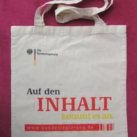 Einkaufsbeutel "Die Bundesregierung" Tasche Stoff Jutebeutel Einkaufs Leinen