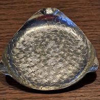 Alter Aschenbecher DDR Aluminium Silberfarben Vintage