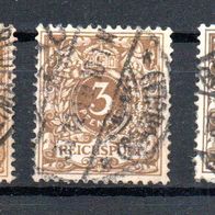 Dt. Reich Nr. 45 - 1 (3 Farbtöne) gestempelt (2121)