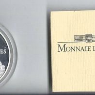 Frankreich 100 Francs = 15 Ecus 1996 Silber PP, Großer Markt in Brüssel