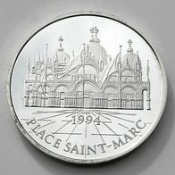 Frankreich 100 Francs = 15 Ecus 1994 PP, Basilica San Marco in Venedig