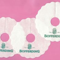 Pilsdeckchen Tropfdeckchen, Bofferding / Luxemburg 3x