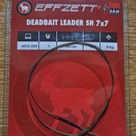 Neu 5 DAM Effzett FZ Hecht Vorfach Stahlvorfach Drilling Tragkraft:9kg Größe:1/0