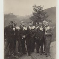 altes Foto Vintage. Gruppe - Männer. 1933. ( G6 )