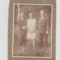 altes Foto Vintage. Eltern mit Tochter um 1930. (G6 )