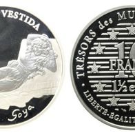 Frankreich 10 Francs = 1 1/2 Euro 1996 PP/ Proof "MAJA" von Goya