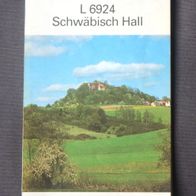 Topo. Karte 1:50000 L 6924 Schwäbisch Hall Ausgabe mit Wander- u. Radwanderwegen