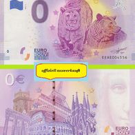 0 Euro Schein Zoo Bratislava EEAE 2019-2 offiziell ausverkauft Nr 4558