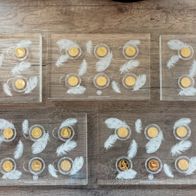999.9 Feingold 20-EURO-30 x Goldmünzen 2016- 2021 Heimische Vögel A, , , ,