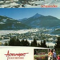 A 5541 Altenmarkt im Pongau - Zauchensee 3 Karten Winter- und Sommerpanorama