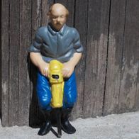 Figur, Mann mit Presslufthammer, Preiser, Spur G, 1:22,5