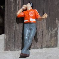 Figur, Mann mit Warnweste, Preiser, Spur G, 1:22,5