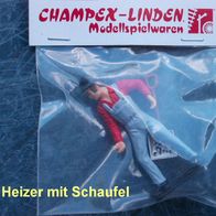 Figur, Heizer mit Schaufel, OVP, Champex-Linden, Spur G, 1:22,5