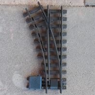 Weiche links R1 Handantrieb, gebraucht, LGB 12100, Spur G, 1:22,5