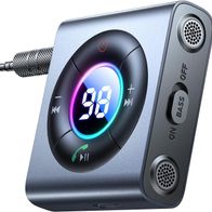 Bluetooth Adapter Auto Aux Bluetooth für Musik, Mikrofon Freisprechanruf für Auto