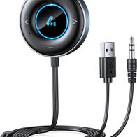 Aux Bluetooth Adapter Auto, (Plug & Play] Bluetooth 5.3