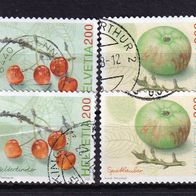 Schweiz MiNr. 1982-1983 Obstsorten kpl. gestempelt eine zur Auswahl M€ 6,50 #I135c