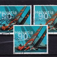 Schweiz MiNr. 1831 America´s Cup gestempelt eine zur Auswahl M€ 2,30 #I139e